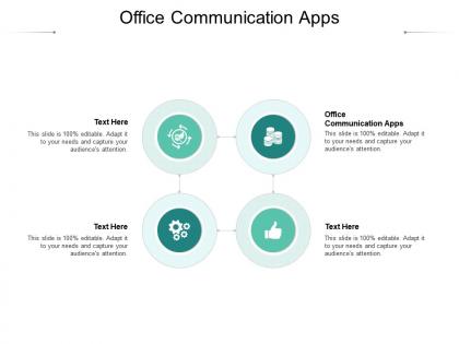 Office communication apps ppt powerpoint presentation gallery example cpb