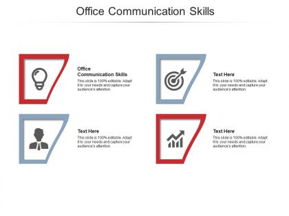 Office communication skills ppt powerpoint presentation infographics example file cpb