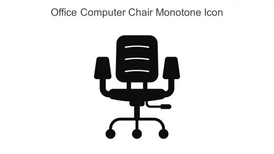 Office Computer Chair Monotone Icon In Powerpoint Pptx Png And Editable Eps Format