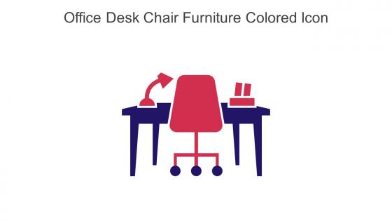 Office Desk Chair Furniture Colored Icon In Powerpoint Pptx Png And Editable Eps Format