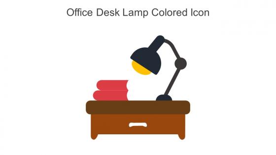 Office Desk Lamp Colored Icon In Powerpoint Pptx Png And Editable Eps Format