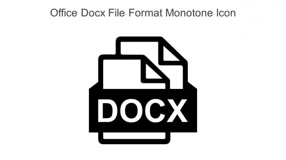 Office Docx File Format Monotone Icon In Powerpoint Pptx Png And Editable Eps Format
