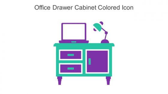 Office Drawer Cabinet Colored Icon In Powerpoint Pptx Png And Editable Eps Format