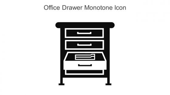 Office Drawer Monotone Icon In Powerpoint Pptx Png And Editable Eps Format