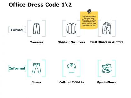 Office dress code formal ppt powerpoint presentation file graphics