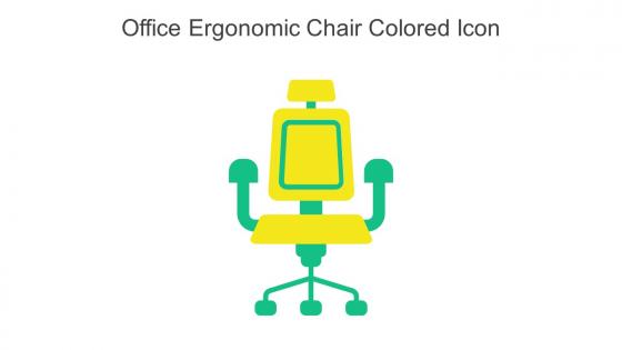 Office Ergonomic Chair Colored Icon In Powerpoint Pptx Png And Editable Eps Format