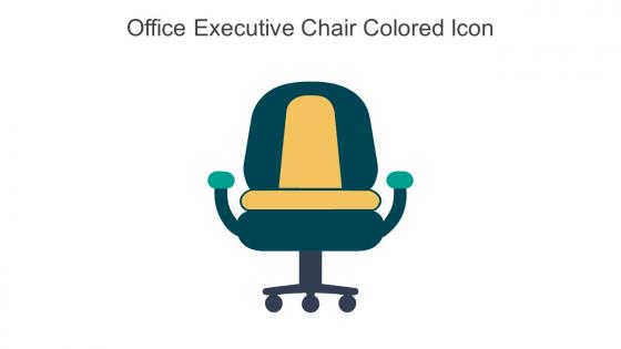 Office Executive Chair Colored Icon In Powerpoint Pptx Png And Editable Eps Format
