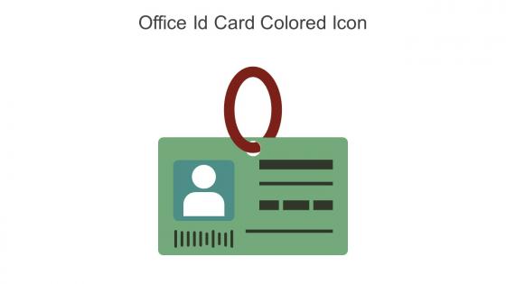 Office Id Card Colored Icon In Powerpoint Pptx Png And Editable Eps Format