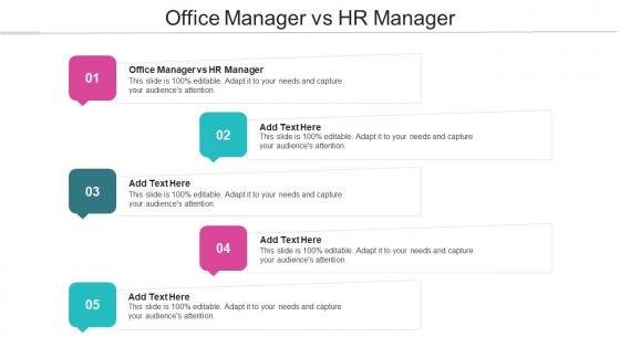 Office Manager Vs HR Manager Ppt Powerpoint Presentation Portfolio Icons Cpb