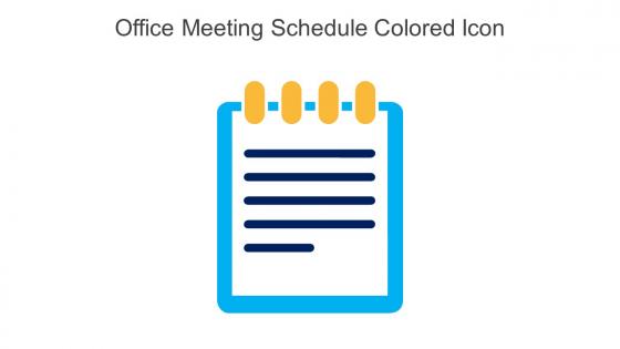 Office Meeting Schedule Colored Icon In Powerpoint Pptx Png And Editable Eps Format