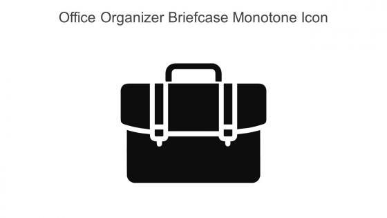 Office Organizer Briefcase Monotone Icon In Powerpoint Pptx Png And Editable Eps Format