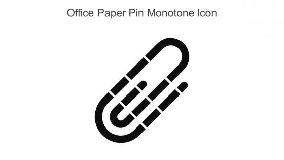 Office Paper Pin Monotone Icon In Powerpoint Pptx Png And Editable Eps Format