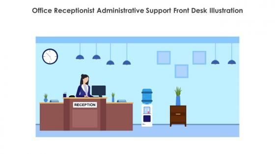 Office Receptionist Administrative Support Front Desk Illustration