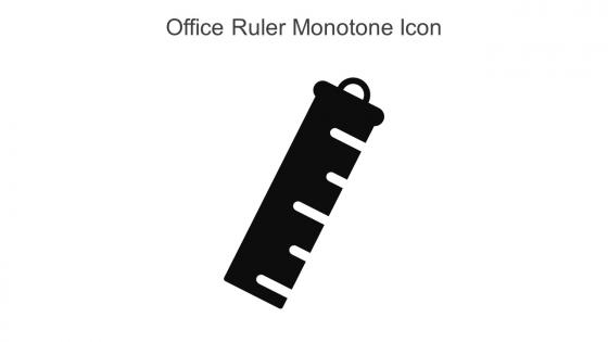 Office Ruler Monotone Icon in powerpoint pptx png and editable eps format