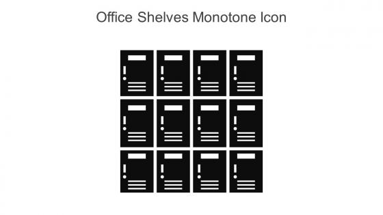 Office Shelves Monotone Icon In Powerpoint Pptx Png And Editable Eps Format