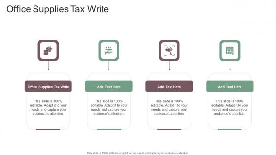 Office Supplies Tax Write In Powerpoint And Google Slides Cpb