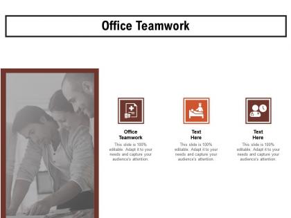 Office teamwork ppt powerpoint presentation layouts maker cpb