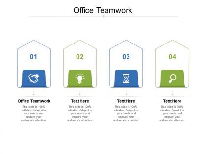 Office teamwork ppt powerpoint presentation show designs cpb