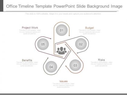Office timeline template powerpoint slide background image