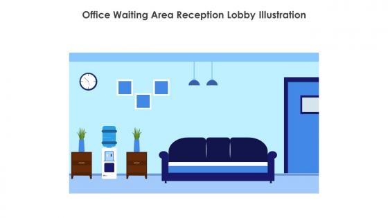 Office Waiting Area Reception Lobby Illustration