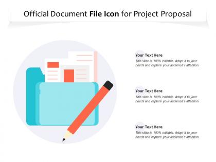Official document file icon for project proposal