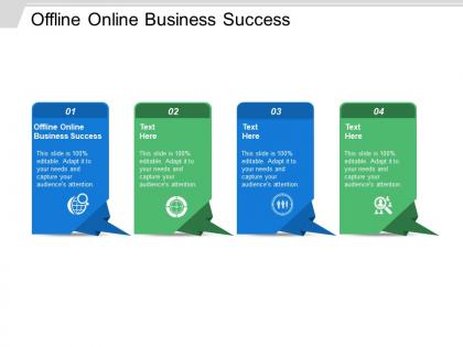 Offline online business success ppt powerpoint presentation ideas outline cpb