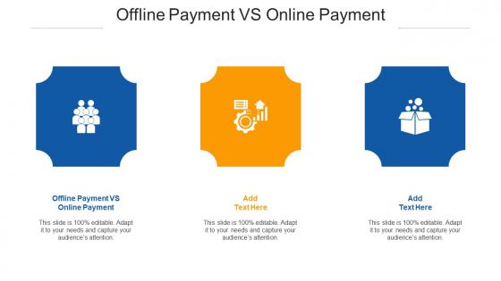 Offline Payment Vs Online Payment Ppt Powerpoint Presentation Infographic Cpb