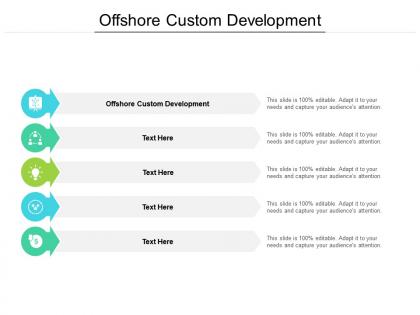 Offshore custom development ppt powerpoint presentation model guidelines cpb