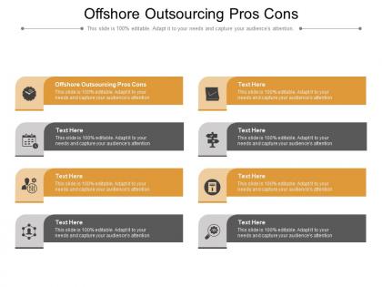 Offshore outsourcing pros cons ppt powerpoint presentation gallery slides cpb