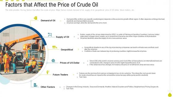 Oil and gas industry outlook case competition factors that affect the price of crude oil