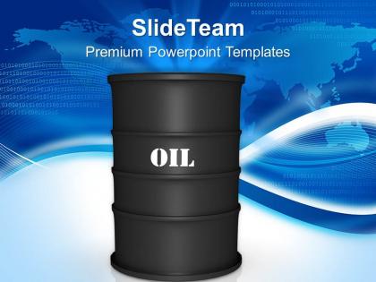 Oil barrels industrial powerpoint templates ppt themes and graphics