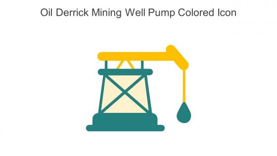 Oil Derrick Mining Well Pump Colored Icon In Powerpoint Pptx Png And Editable Eps Format