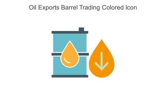 Oil Exports Barrel Trading Colored Icon In Powerpoint Pptx Png And Editable Eps Format