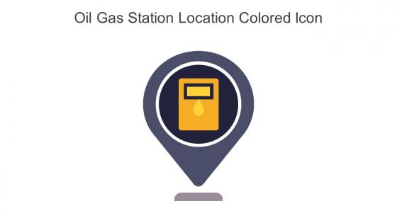 Oil Gas Station Location Colored Icon In Powerpoint Pptx Png And Editable Eps Format