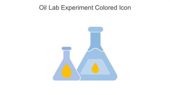 Oil Lab Experiment Colored Icon In Powerpoint Pptx Png And Editable Eps Format