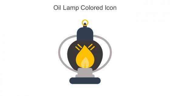 Oil Lamp Colored Icon In Powerpoint Pptx Png And Editable Eps Format