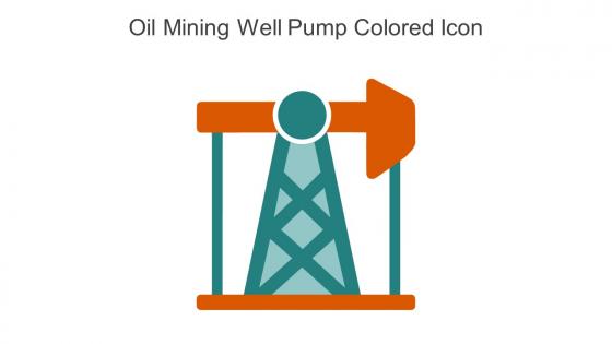 Oil Mining Well Pump Colored Icon In Powerpoint Pptx Png And Editable Eps Format