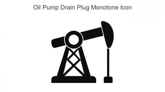 Oil Pump Drain Plug Monotone Icon In Powerpoint Pptx Png And Editable Eps Format
