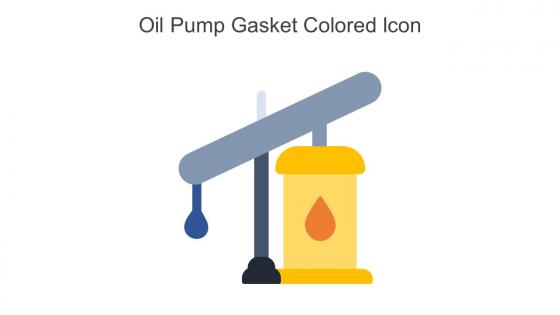 Oil Pump Gasket Colored Icon In Powerpoint Pptx Png And Editable Eps Format