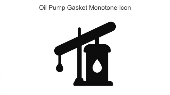 Oil Pump Gasket Monotone Icon In Powerpoint Pptx Png And Editable Eps Format