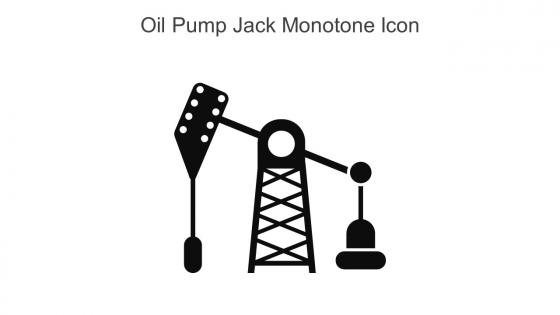Oil Pump Jack Monotone Icon In Powerpoint Pptx Png And Editable Eps Format
