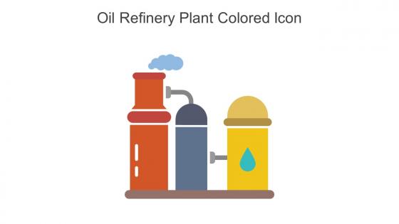 Oil Refinery Plant Colored Icon In Powerpoint Pptx Png And Editable Eps Format