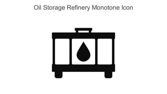 Oil Storage Refinery Monotone Icon In Powerpoint Pptx Png And Editable Eps Format