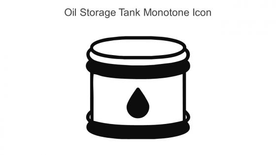 Oil Storage Tank Monotone Icon In Powerpoint Pptx Png And Editable Eps Format