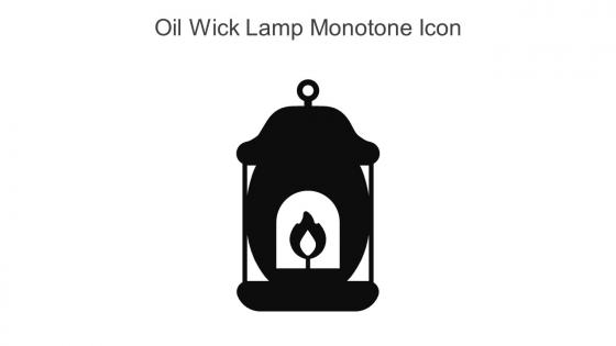 Oil Wick Lamp Monotone Icon In Powerpoint Pptx Png And Editable Eps Format