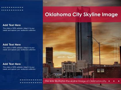 Oklahoma city skyline image powerpoint presentation ppt template