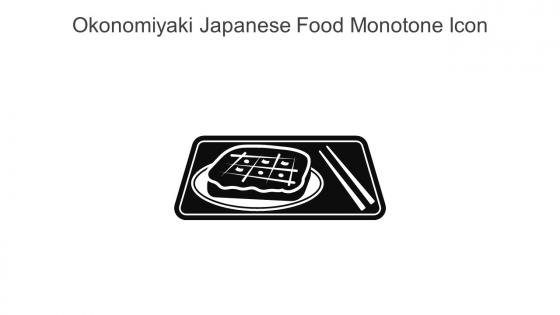 Okonomiyaki Japanese Food Monotone Icon In Powerpoint Pptx Png And Editable Eps Format