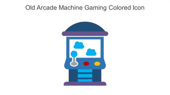 Old Arcade Machine Gaming Colored Icon In Powerpoint Pptx Png And Editable Eps Format