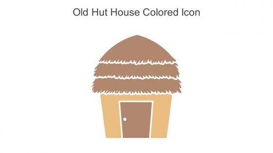 Old Hut House Colored Icon In Powerpoint Pptx Png And Editable Eps Format
