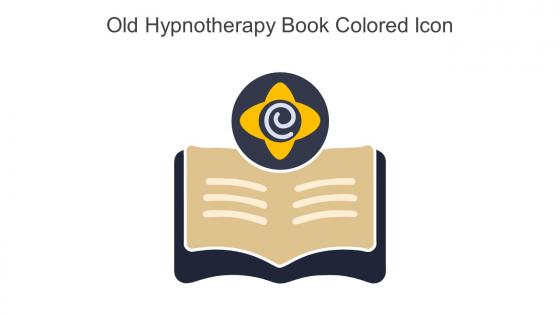 Old Hypnotherapy Book Colored Icon In Powerpoint Pptx Png And Editable Eps Format